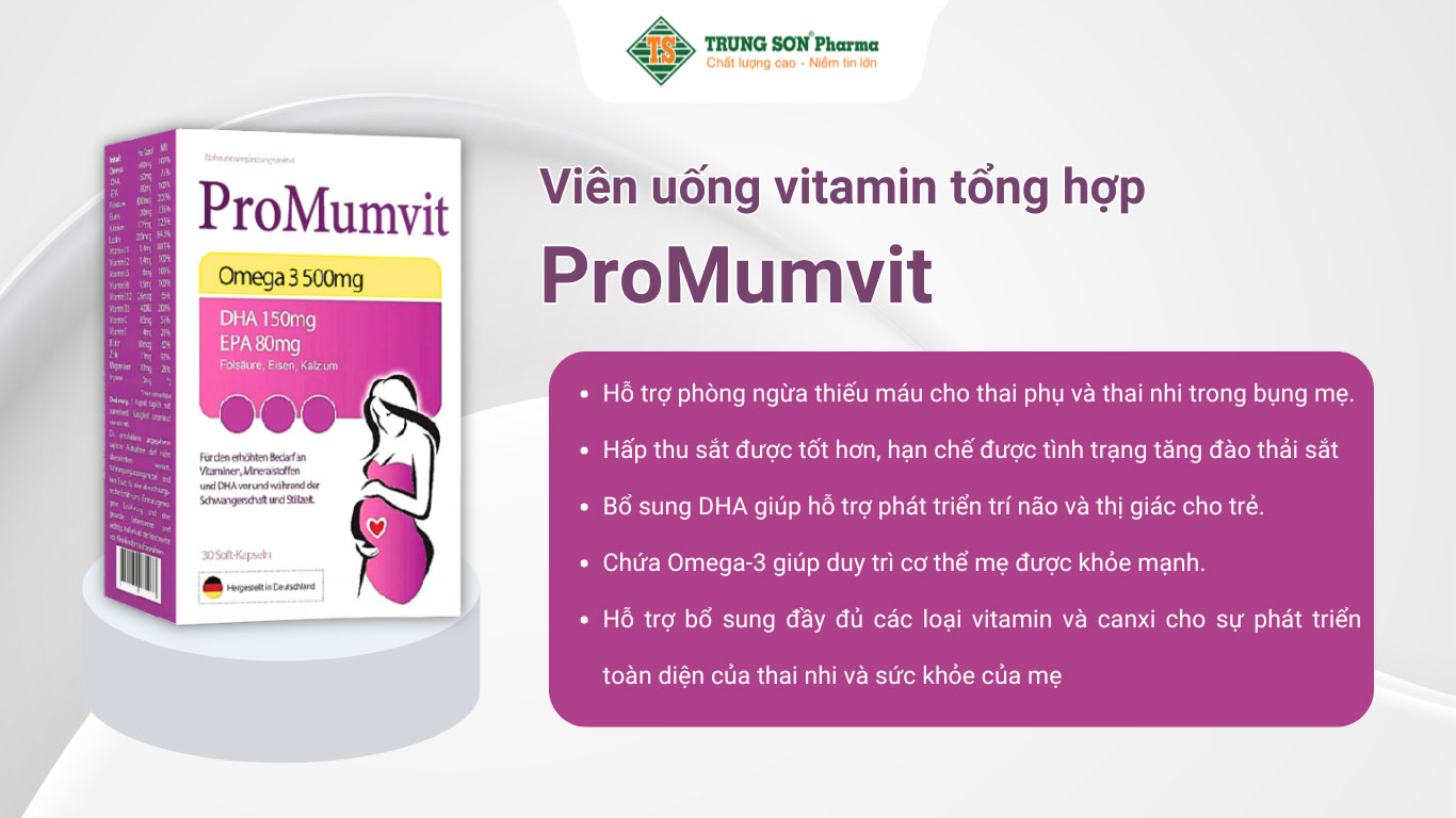 Viên uống vitamin tổng hợp ProMumvit cho bà bầu (