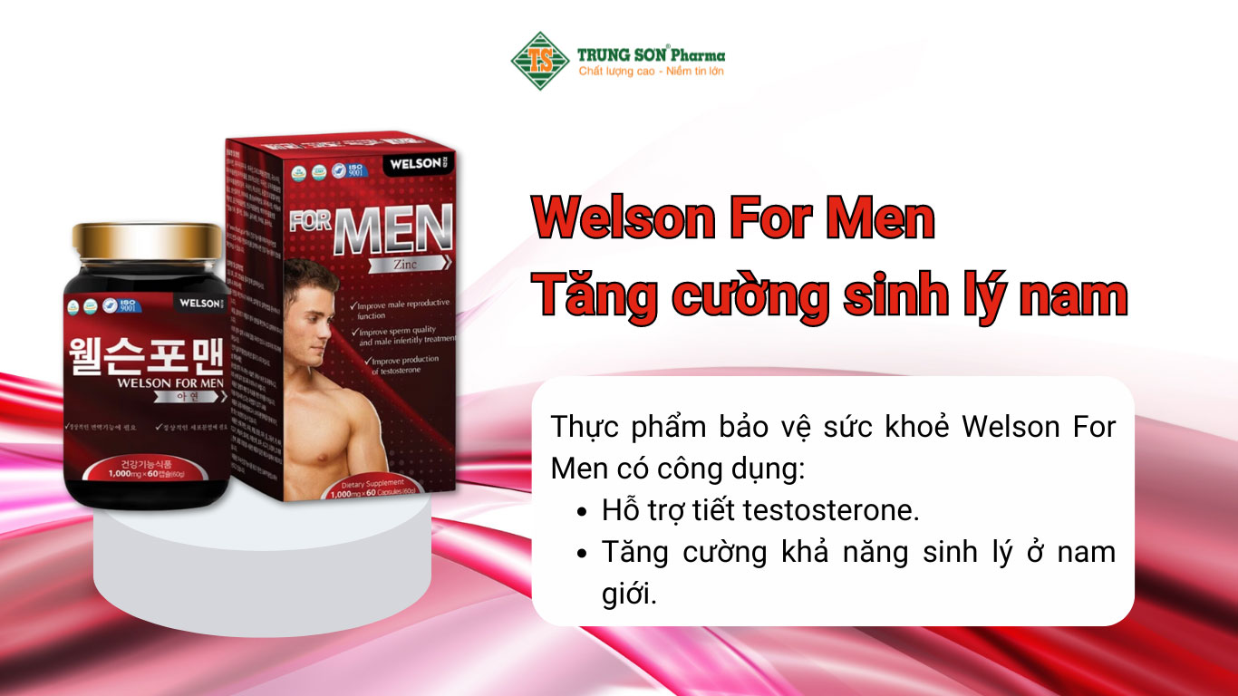 Welson For Men tăng cường sinh lý nam