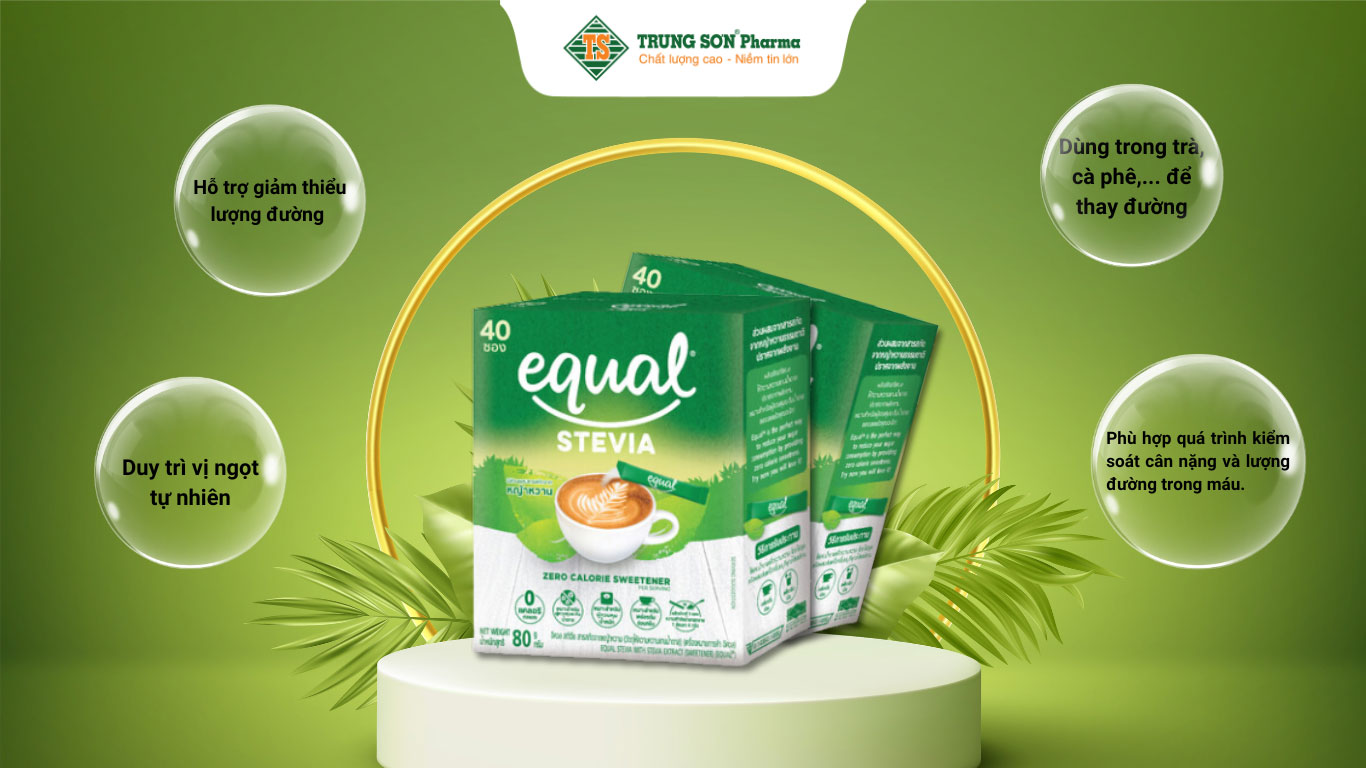 Đường ăn kiêng EQUAL STEVIA 80GR