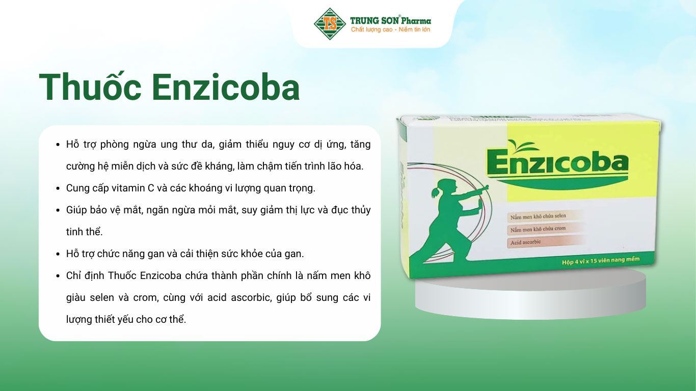 Thuốc Enzicoba bổ sung vitamin và khoáng chất 