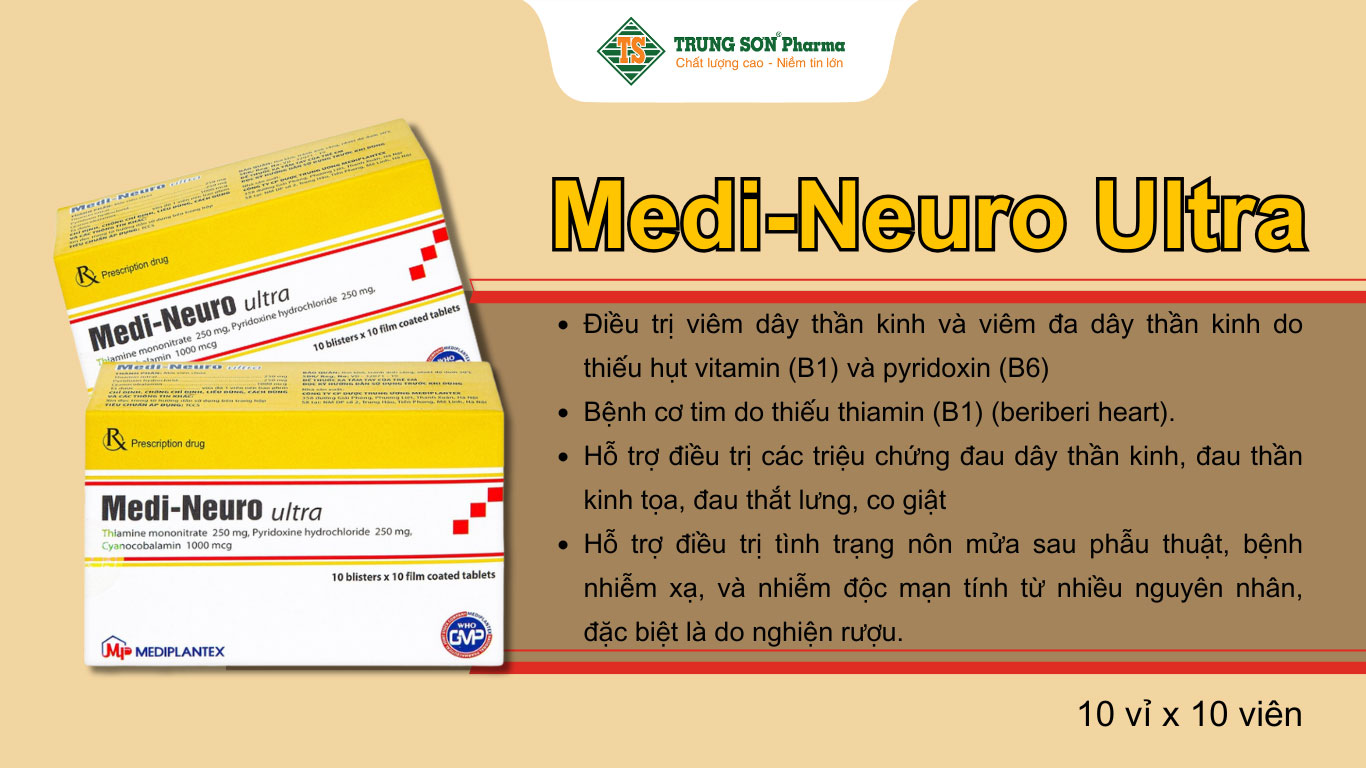 Thuốc Medi-Neuro Ultra Mediplantex điều trị rối loạn thần kinh