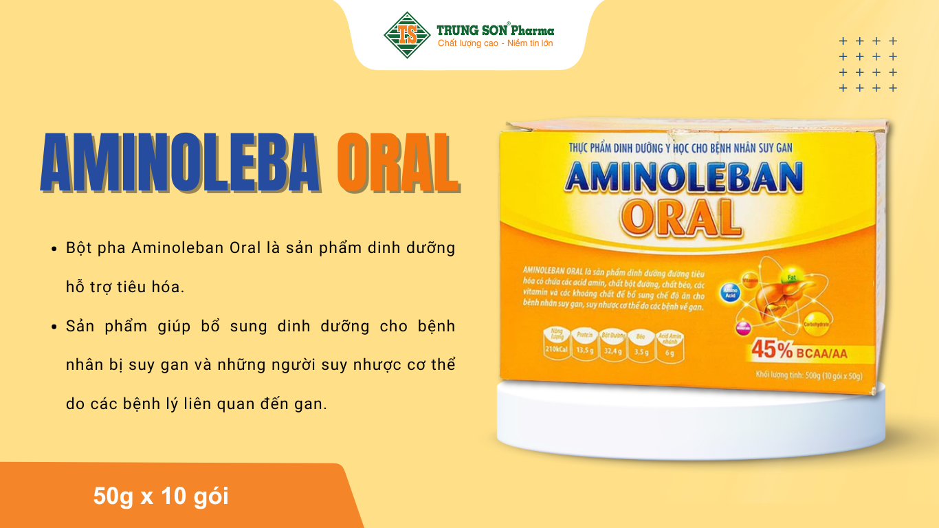 Aminoleban Oral hỗ trợ bệnh nhân suy gan 