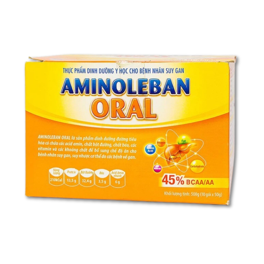 Bột pha Aminoleban Oral bổ sung dinh dưỡng cho bệnh nhân suy gan