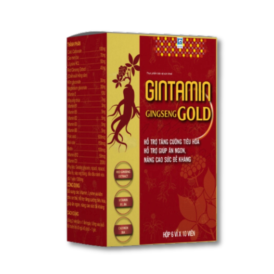 Hồng sâm Gintamin Gingseng Gold (60 viên)