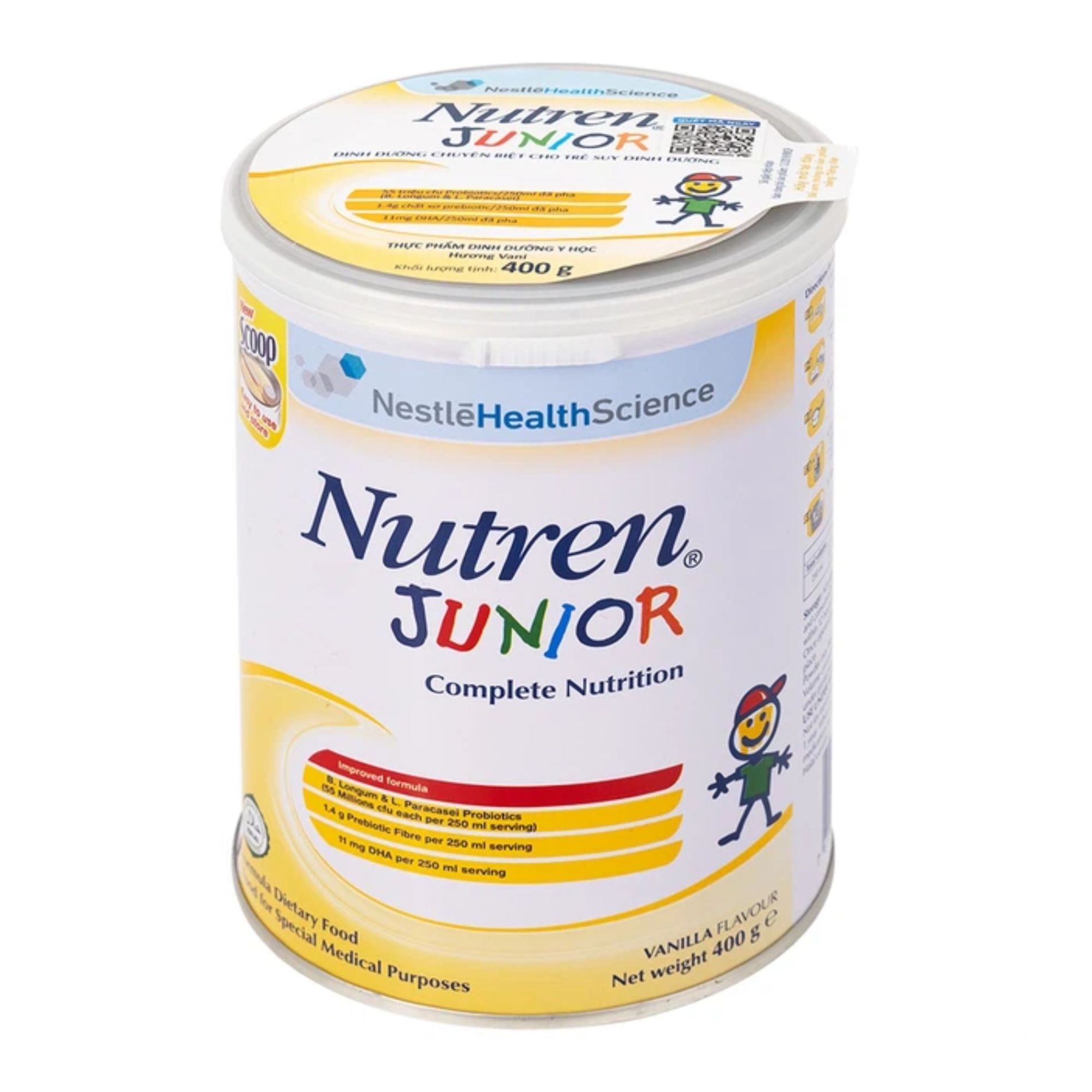 Sữa Nutren Junior 400g - Dinh dưỡng cao năng lượng cho trẻ suy dinh dưỡng