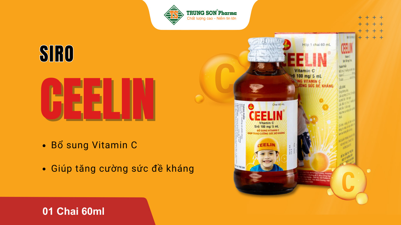 Siro Ceelin United bổ sung vitamin C, tăng cường sức đề kháng