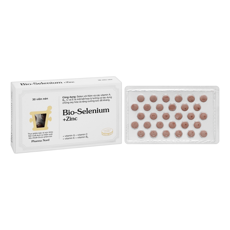 Bio-Selenium+Zinc Bổ Sung Selen, Kẽm và Vitamin (Hộp 30 viên)