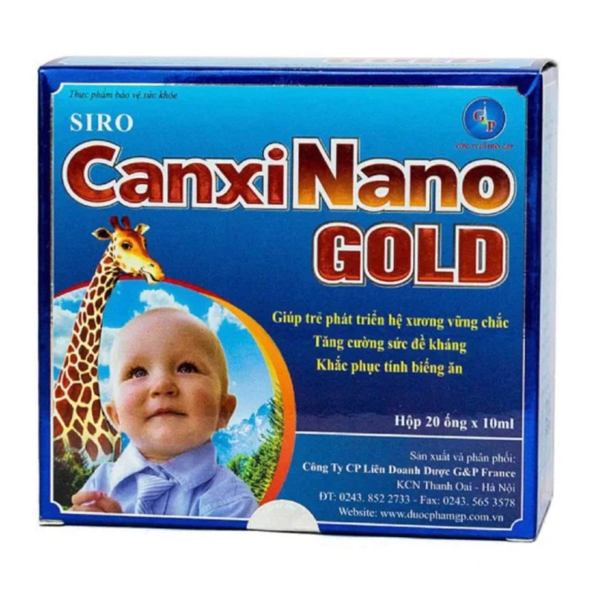 Siro Nano Gold– Hỗ trợ phát triển chiều cao, tăng cường hấp thu canxi