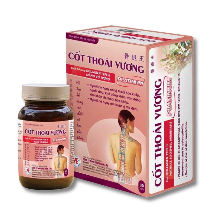 Viên uống Cốt Thoái Vương Platinum - Hỗ trợ sức khỏe khớp, giảm nguy cơ thoái hóa