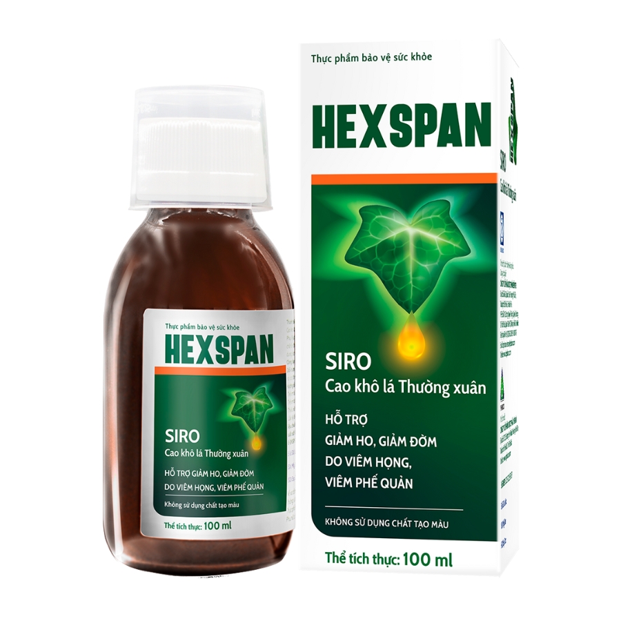 Hexspan 100ml - Hỗ trợ giảm ho, giảm đờm, viêm phế quản