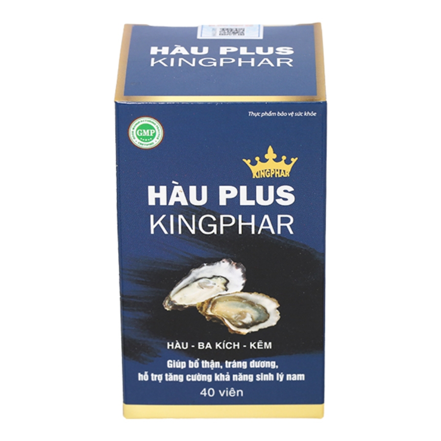 Hàu Plus Kingphar bổ thận, tráng dương, tăng cường sinh lý nam (Hộp 40 viên)