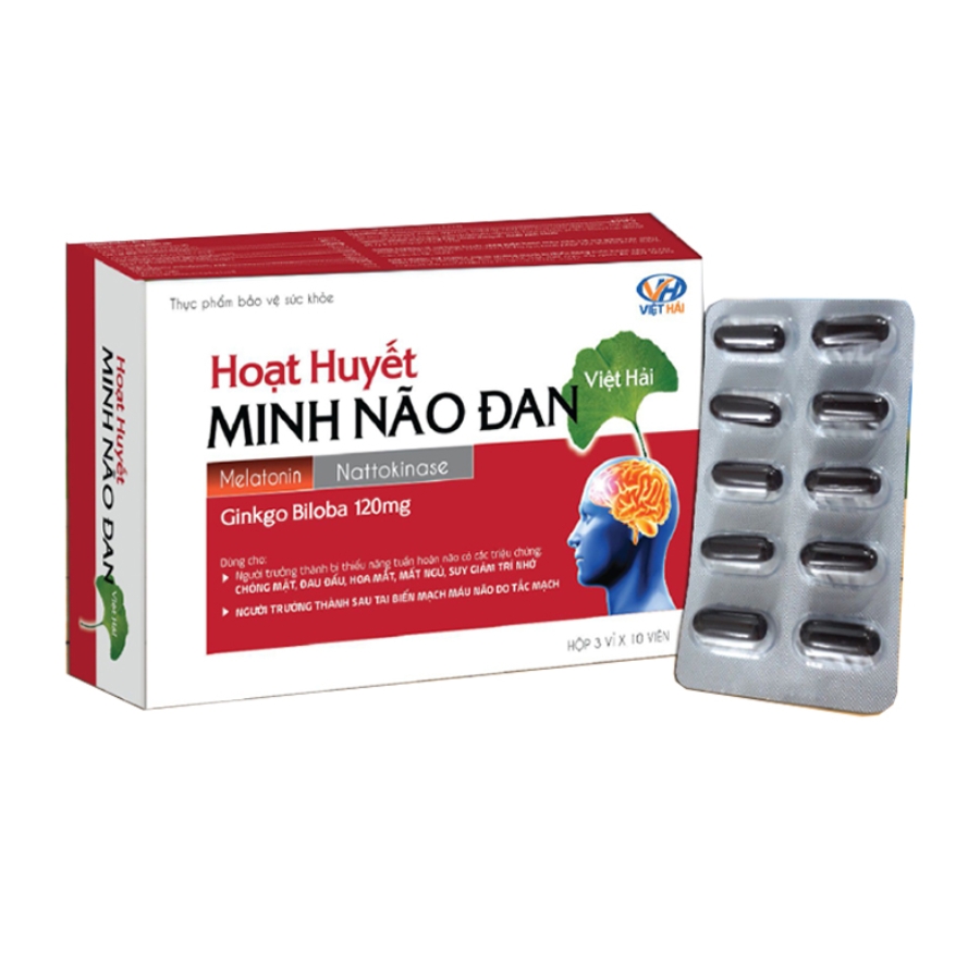 Hoạt Huyết Minh Não Đan - Cải Thiện Trí Nhớ và Hỗ Trợ Tuần Hoàn Não (Hộp 30 viên)