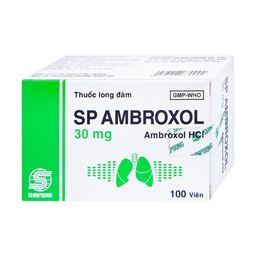 Thuốc Sp Ambroxol 30mg long đờm, tiêu nhầy (Hộp 100 viên)
