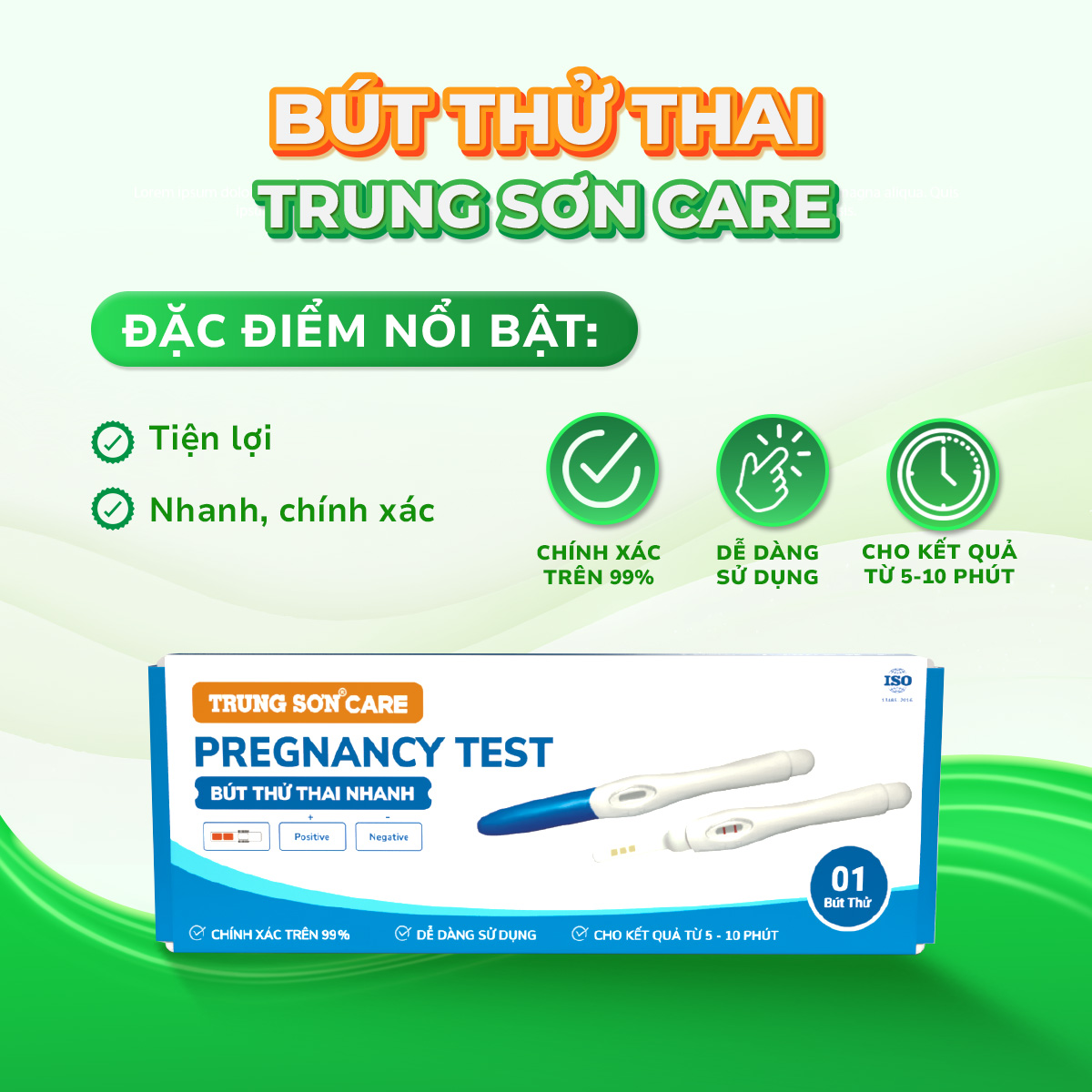 Bút Thử Thai Nhanh Trung Sơn Care