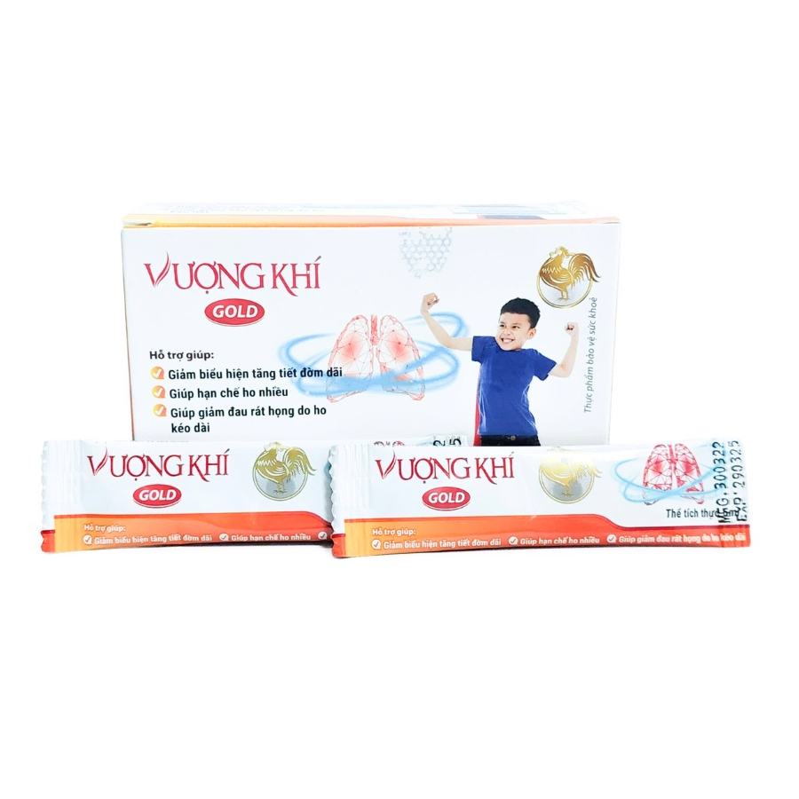 Thực phẩm bảo vệ sức khỏe Vượng Khí Gold (18 túi) bổ phế, giảm ho