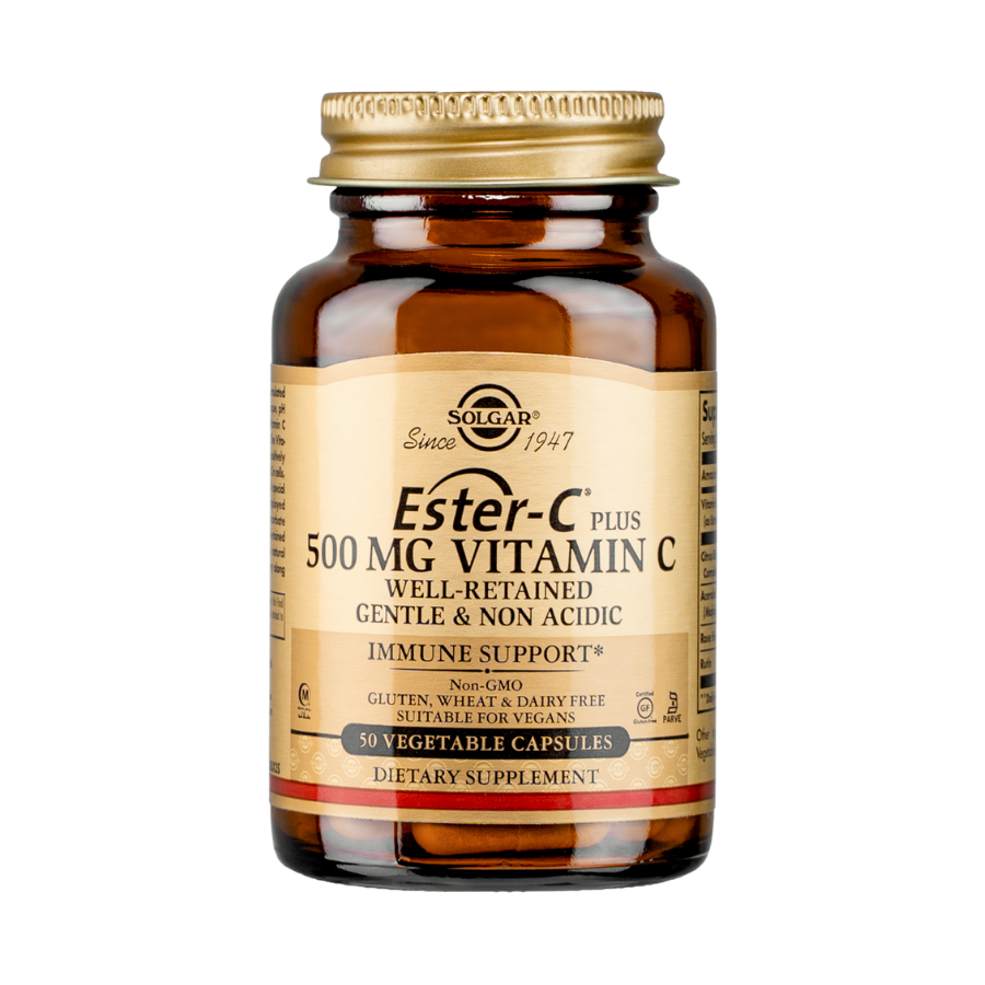Ester-C 500MG Vitamin C Solgar hỗ trợ tăng cường sức đề kháng (50 viên)
