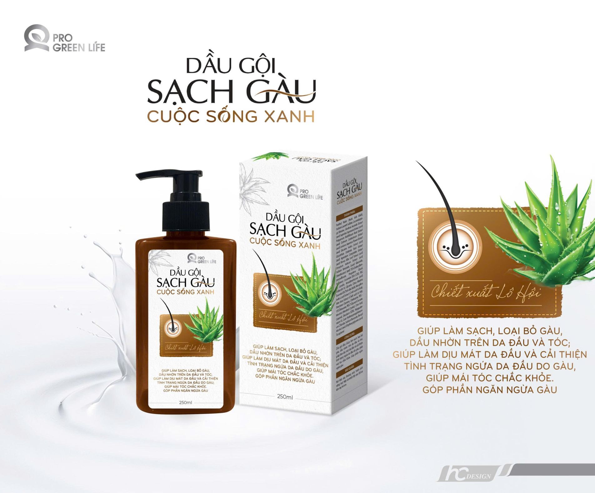 Dầu Gội Sạch Gàu Cuộc Sống Xanh 250ml