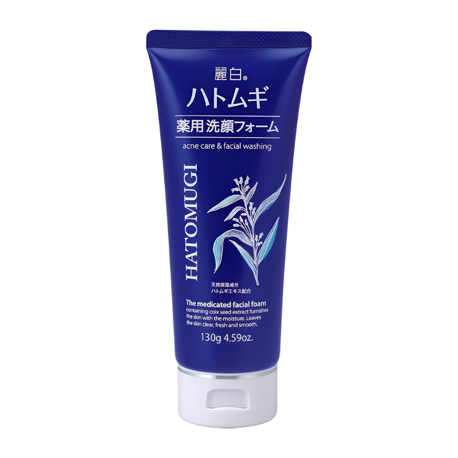 Sữa rửa mặt Reihaku Hatomugi The Medicated Facial Foam hỗ trợ ngừa mụn, sáng da (130g)