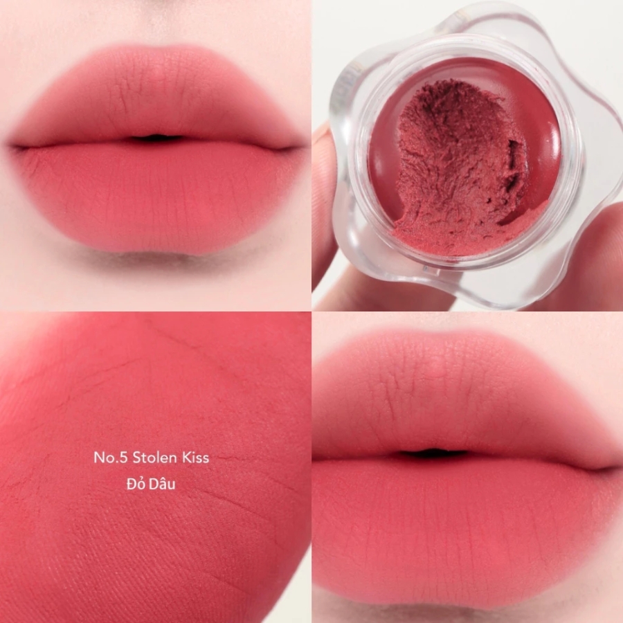 Son Hũ Bùn Dearmay Pure Falling Mood Lip Pot  No. 05 Stolen Kiss 