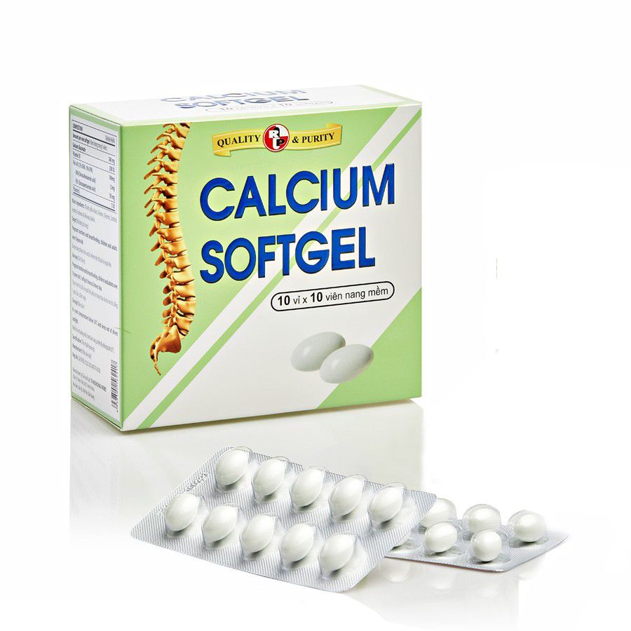 Viên uống Calcium Softgel Phòng loãng xương (Hộp 100 viên)