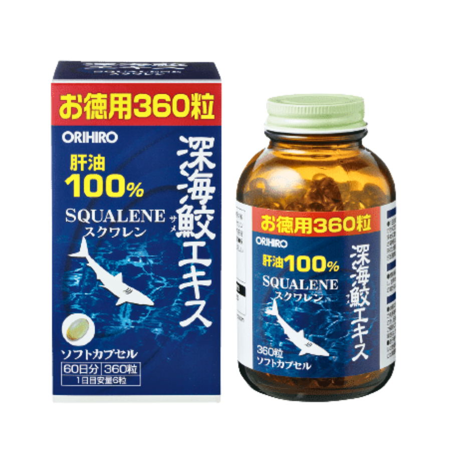 Thực phẩm bảo vệ sức khỏe Orihiro Deep Sea Shark extract capsule moral purpose (360 viên)