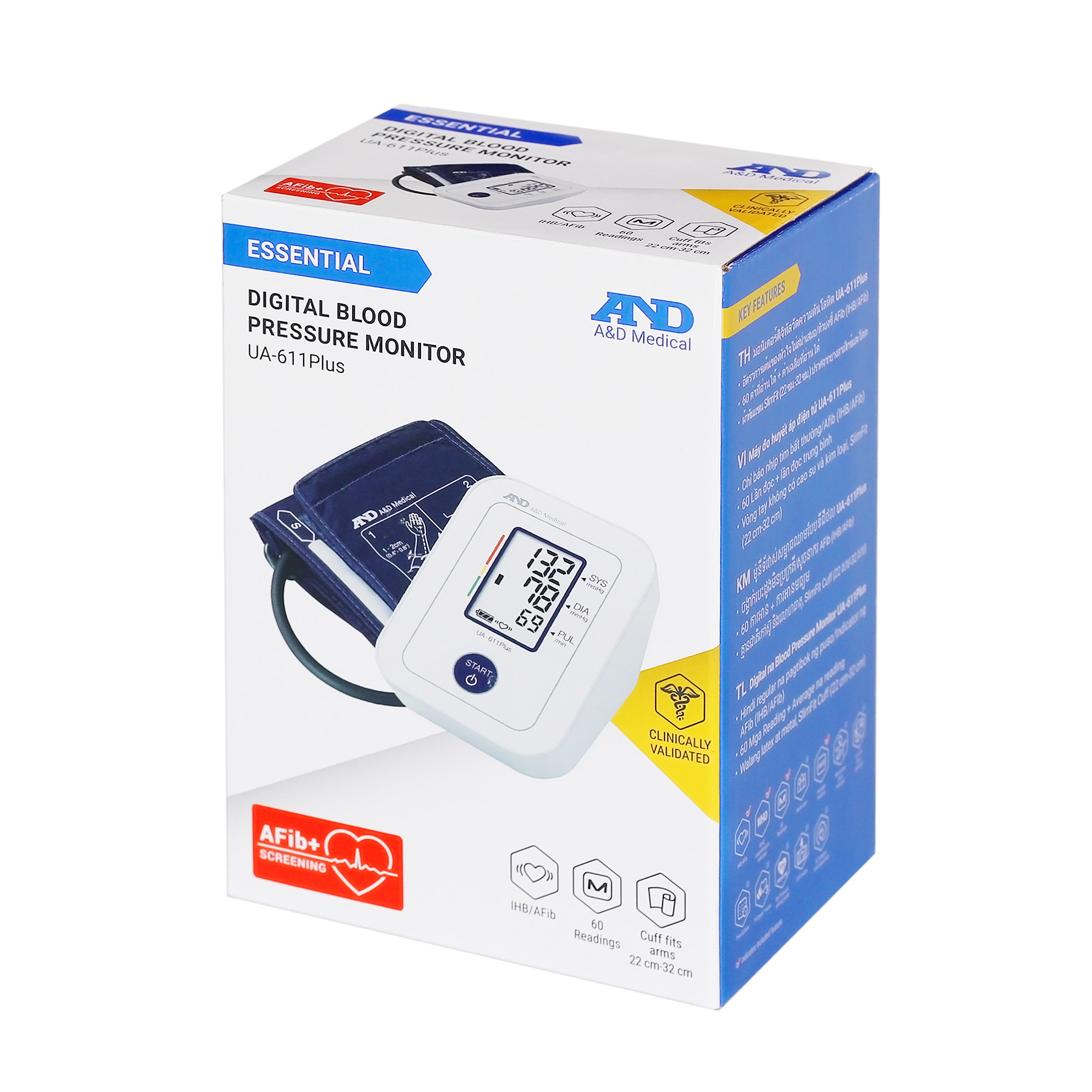 Máy đo huyết áp bắp tay AND UA-611 Plus